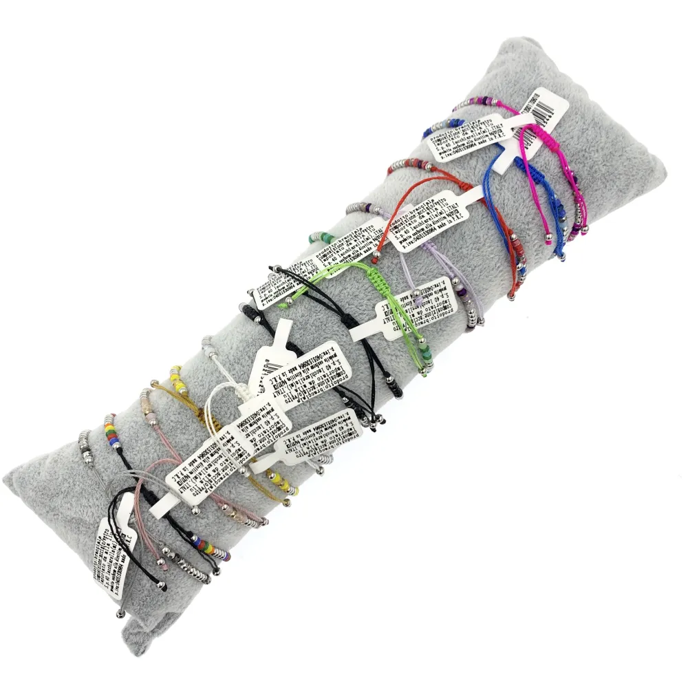 12Pz Bracciali in Acciaio Regolabili + Cuscino in Omaggio - BPA104-643