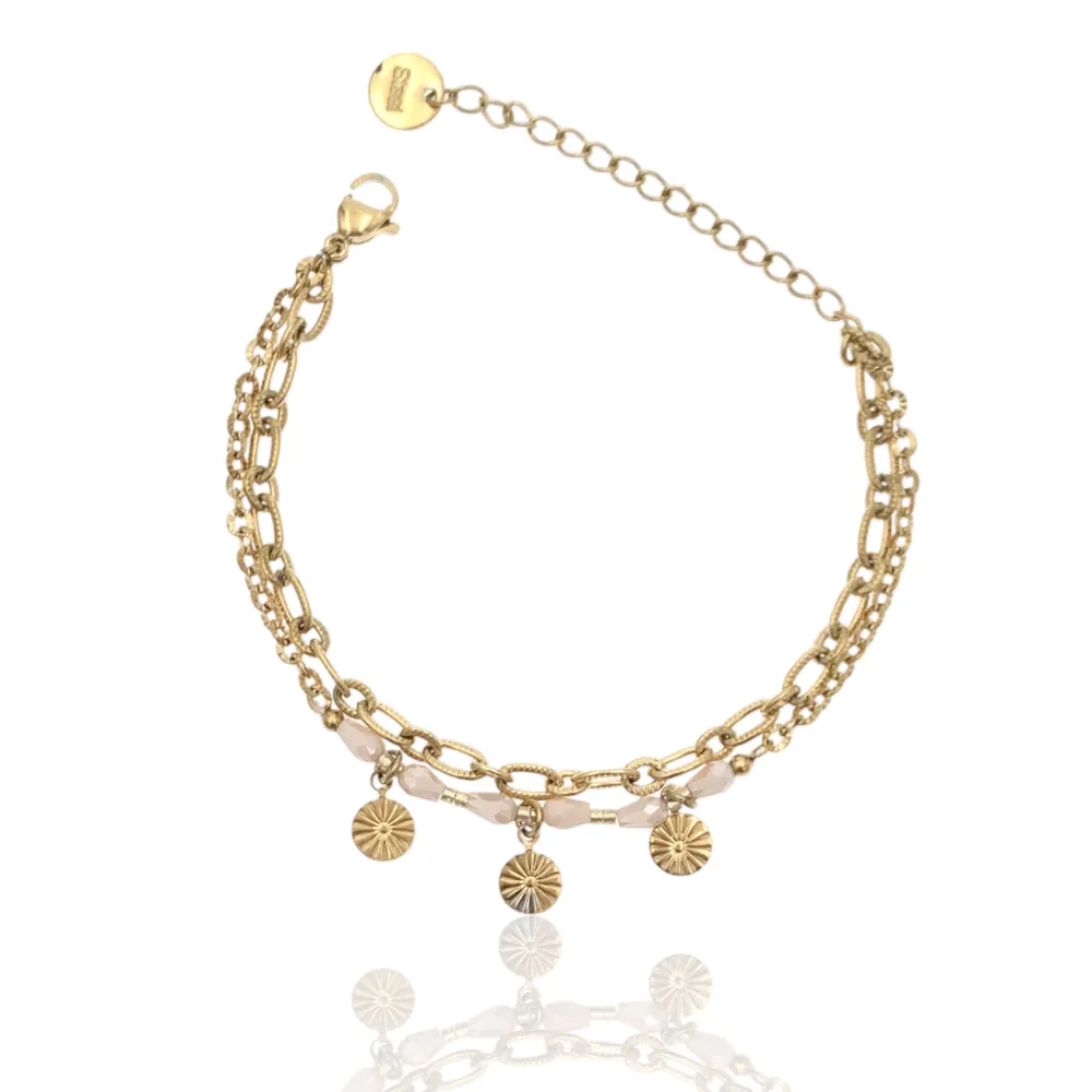 Mix Soggetti-15pz Bracciali in Acciaio - BPA-732-140 MARRONE