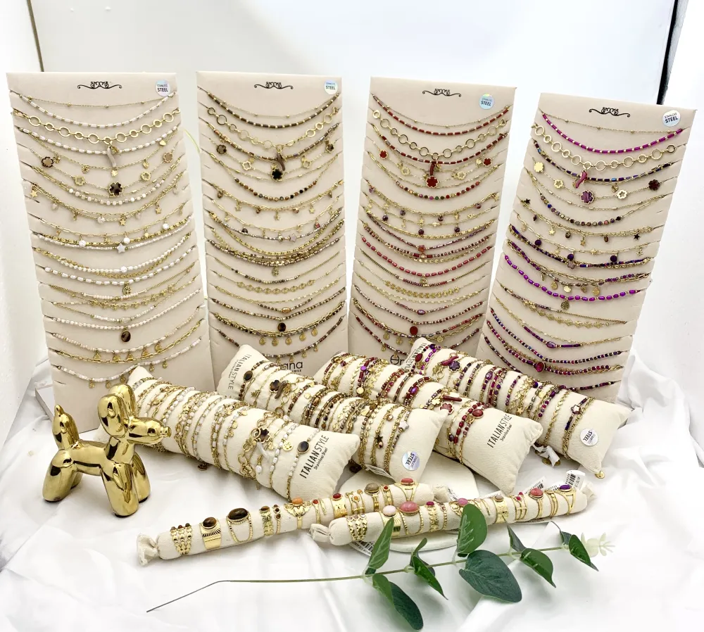 Mix Soggetti-15pz Bracciali in Acciaio - BPA-732-140 MULTICOLOR