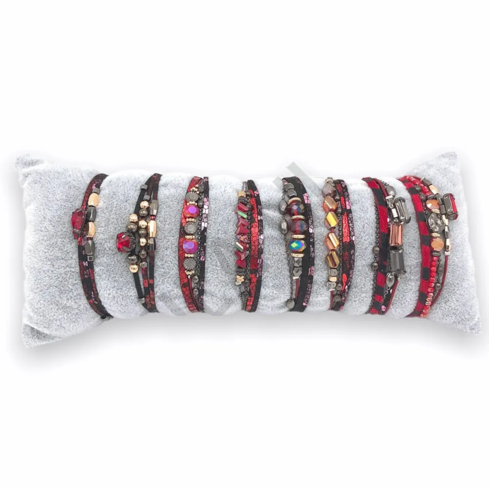 BPM176-216-Multifili con Charmes- 8 Pz Bracciali - BPM176-216-Multifili con Charmes- 8 Pz Bracciali