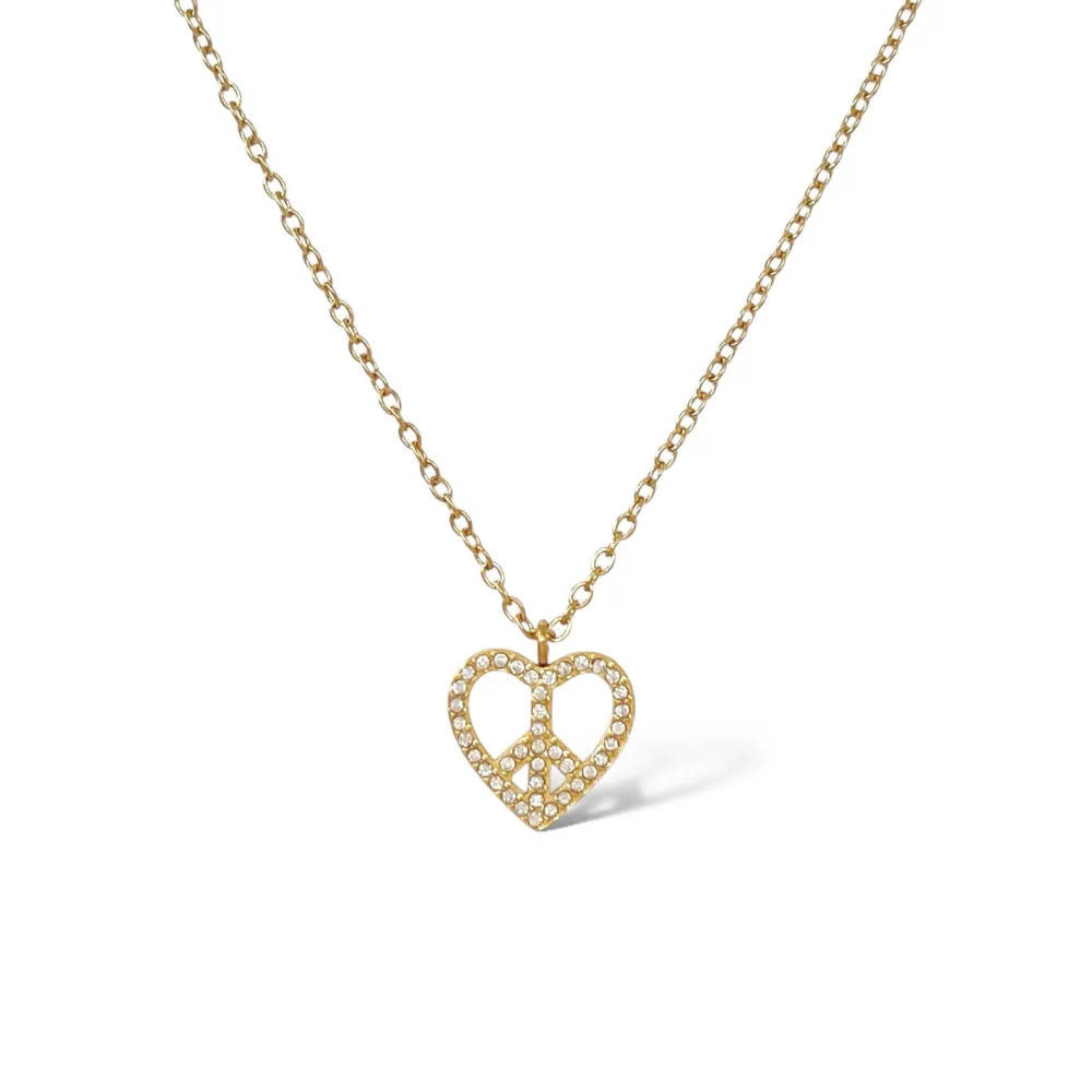Cuore Pace-Collana Girocollo in Acciaio - CAC-103-5256N