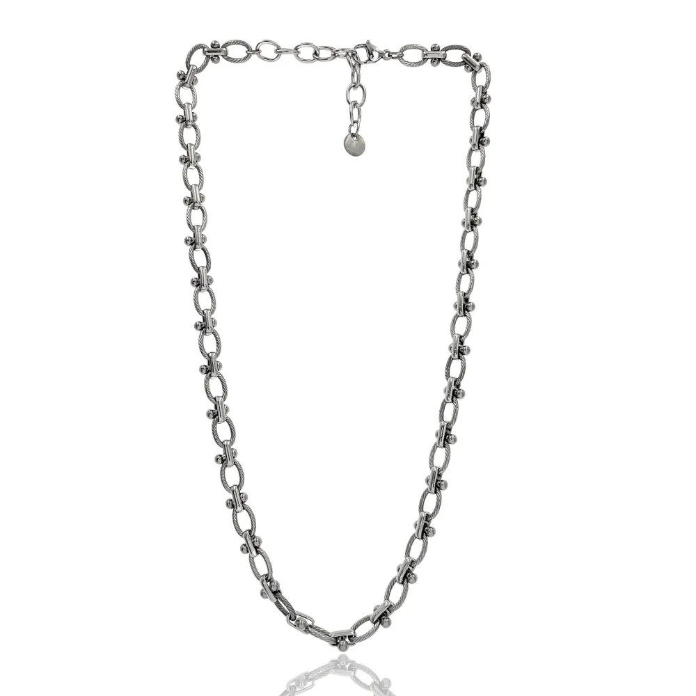 Catena-Collana Corta in Acciaio - CAC-103-AA3564N