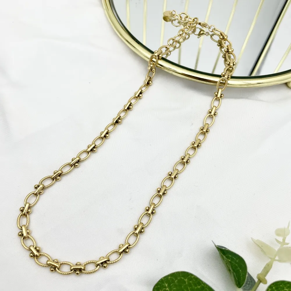 Catena-Collana Corta in Acciaio - CAC-103-AA3564N