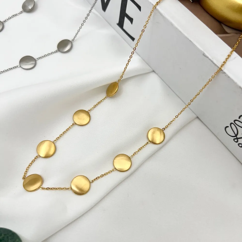 Tondo-Collana Corta in Acciaio - CAC-103-AA4289N