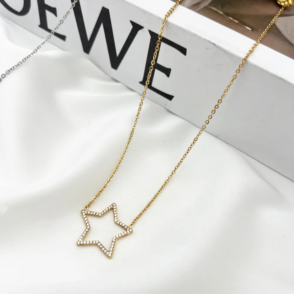 Stella Vuota -Collana Girocollo in Acciaio - CAC-103-AA4368N