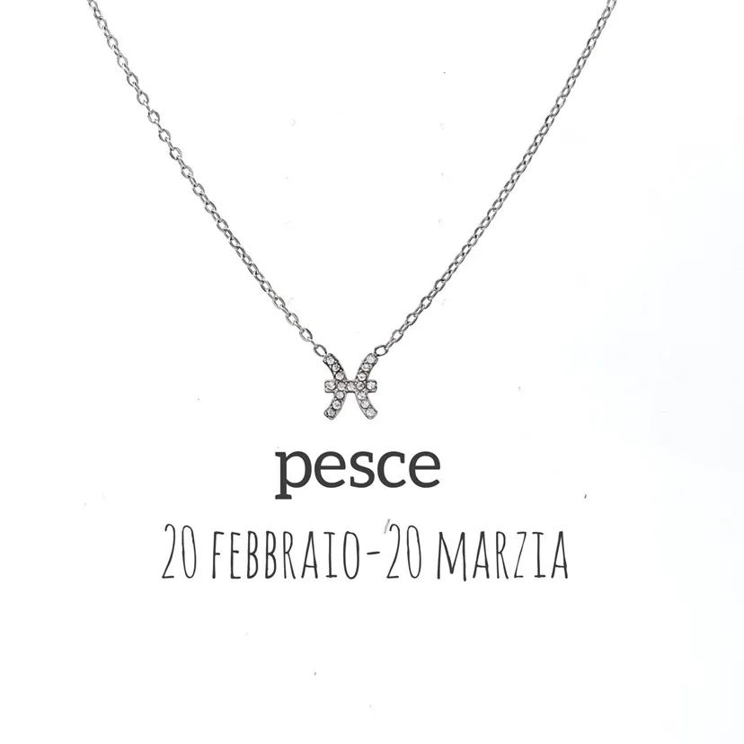 Segni Zodiacali -Collana Corta in Acciaio - CAC-103-AA52N Acciaio