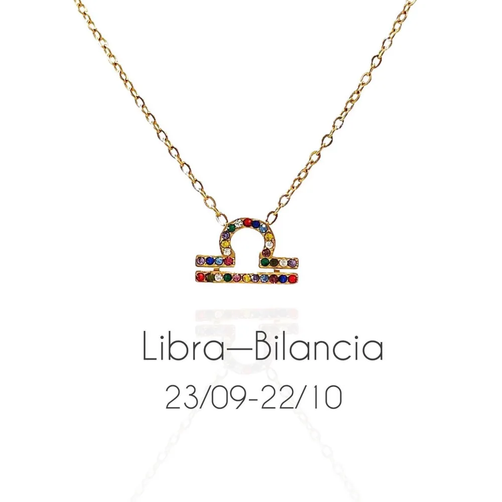 Segni Zodiacali -Collana Corta in Acciaio - CAC-103-AA52N ORO