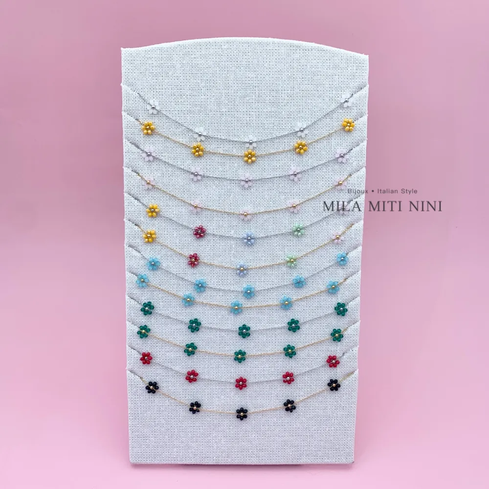 Margherita Cristallo-Collana Corta in Acciaio - CAC-103-AA67N