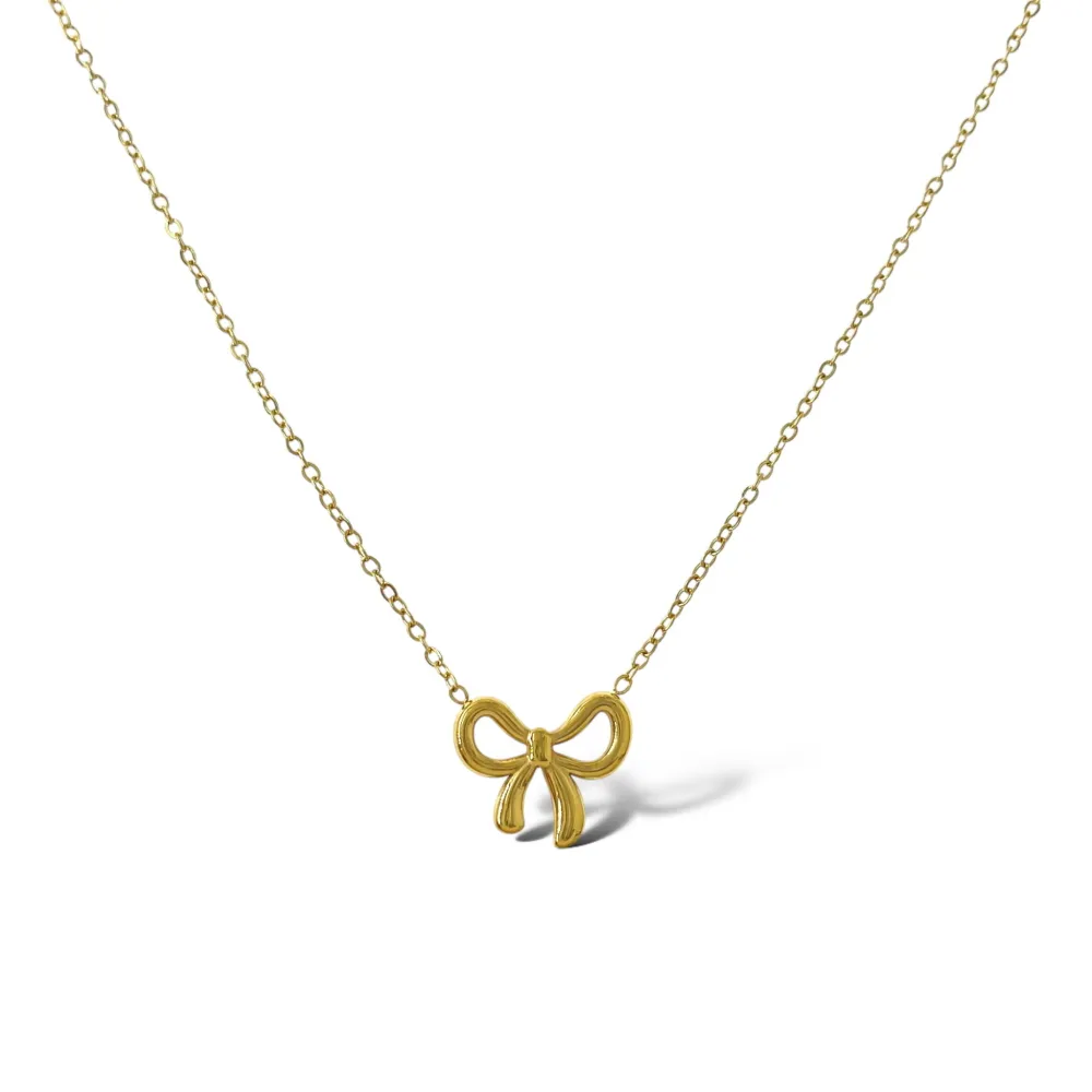 Fiocco-Collana Girocollo in Acciaio - CAC-413-3598