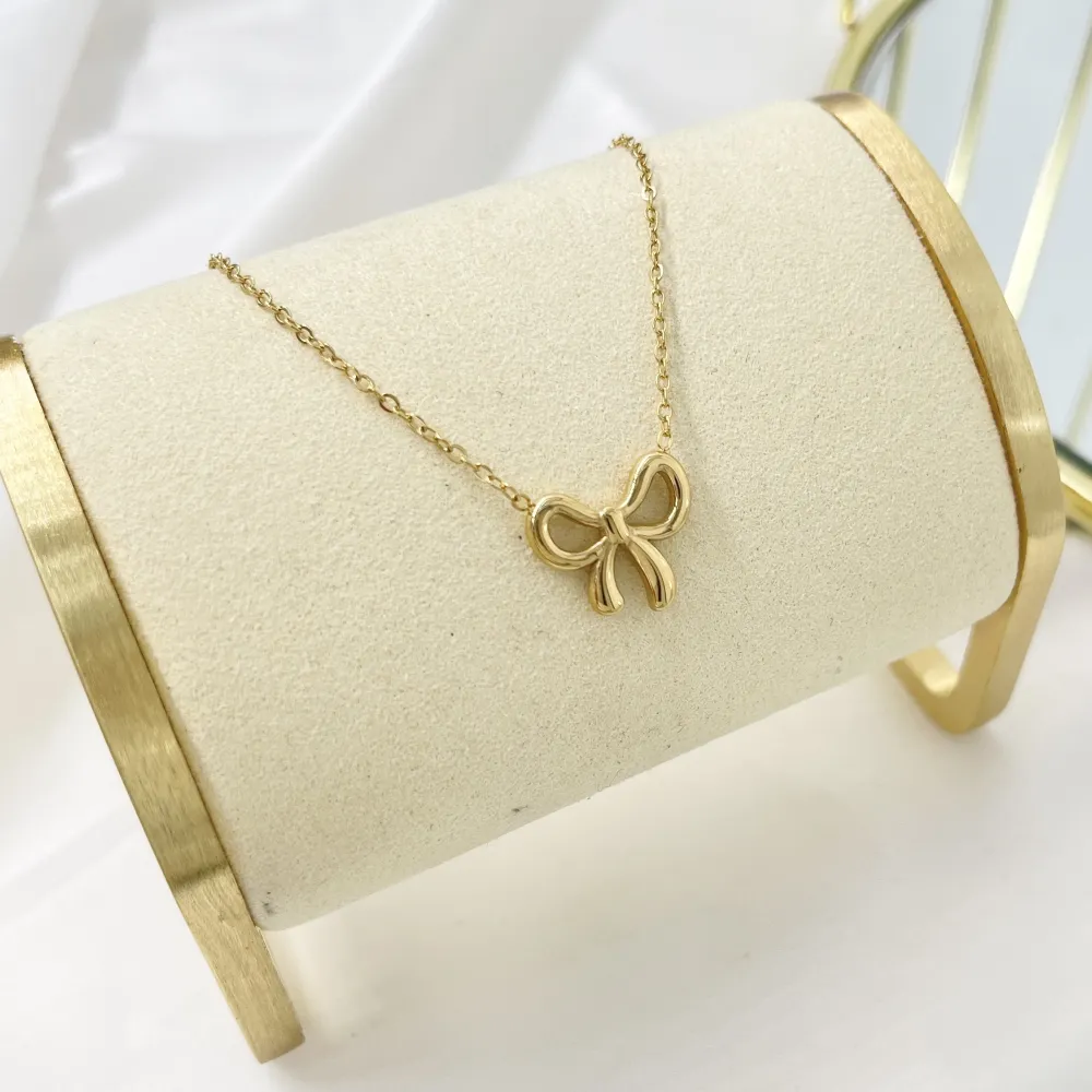 Fiocco-Collana Girocollo in Acciaio - CAC-413-3598