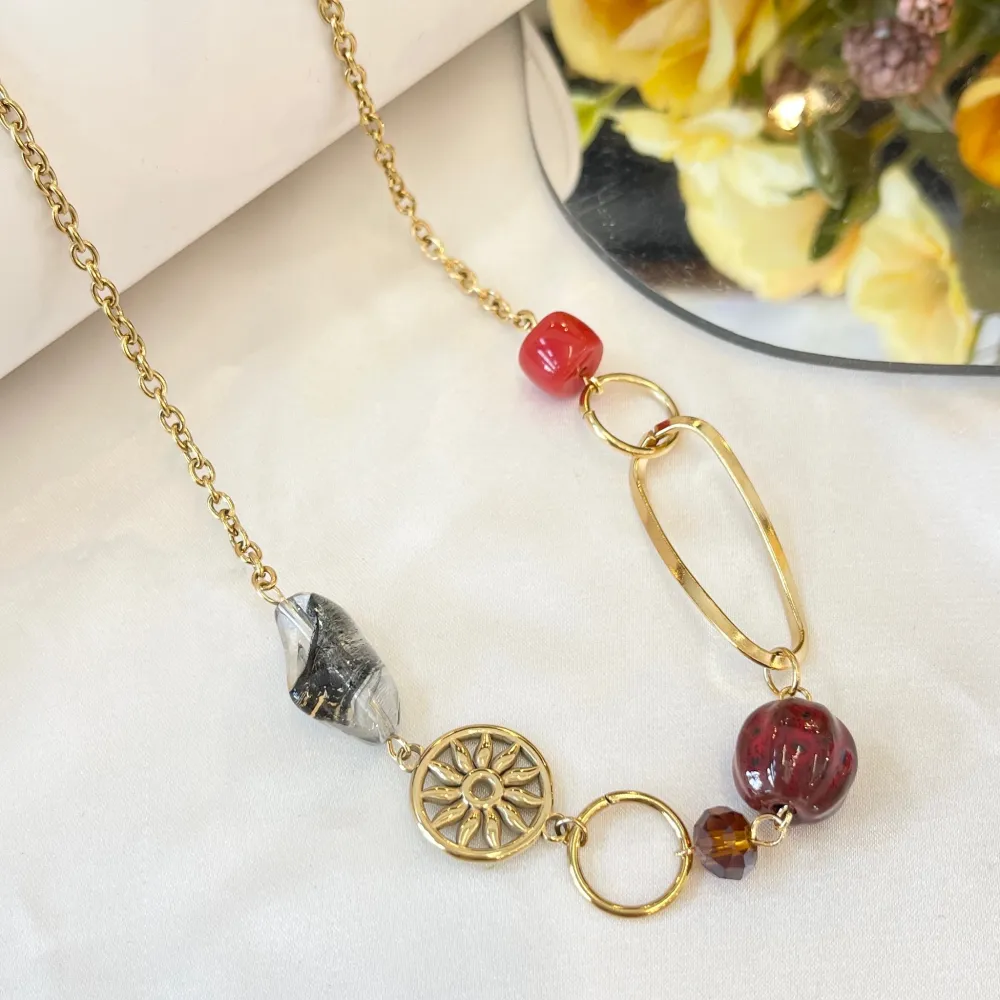 Ovale -Collana Corta in Acciaio - CAC-765-82