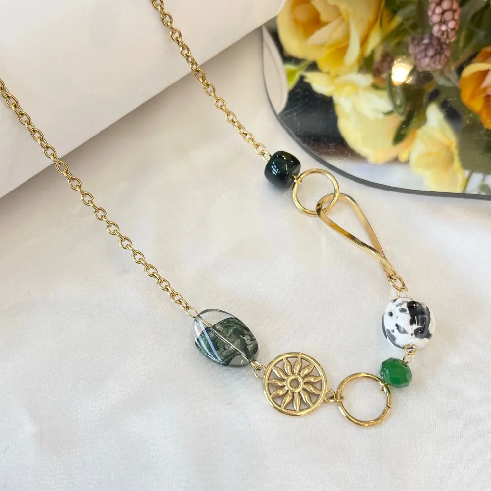 Ovale -Collana Corta in Acciaio - CAC-765-82