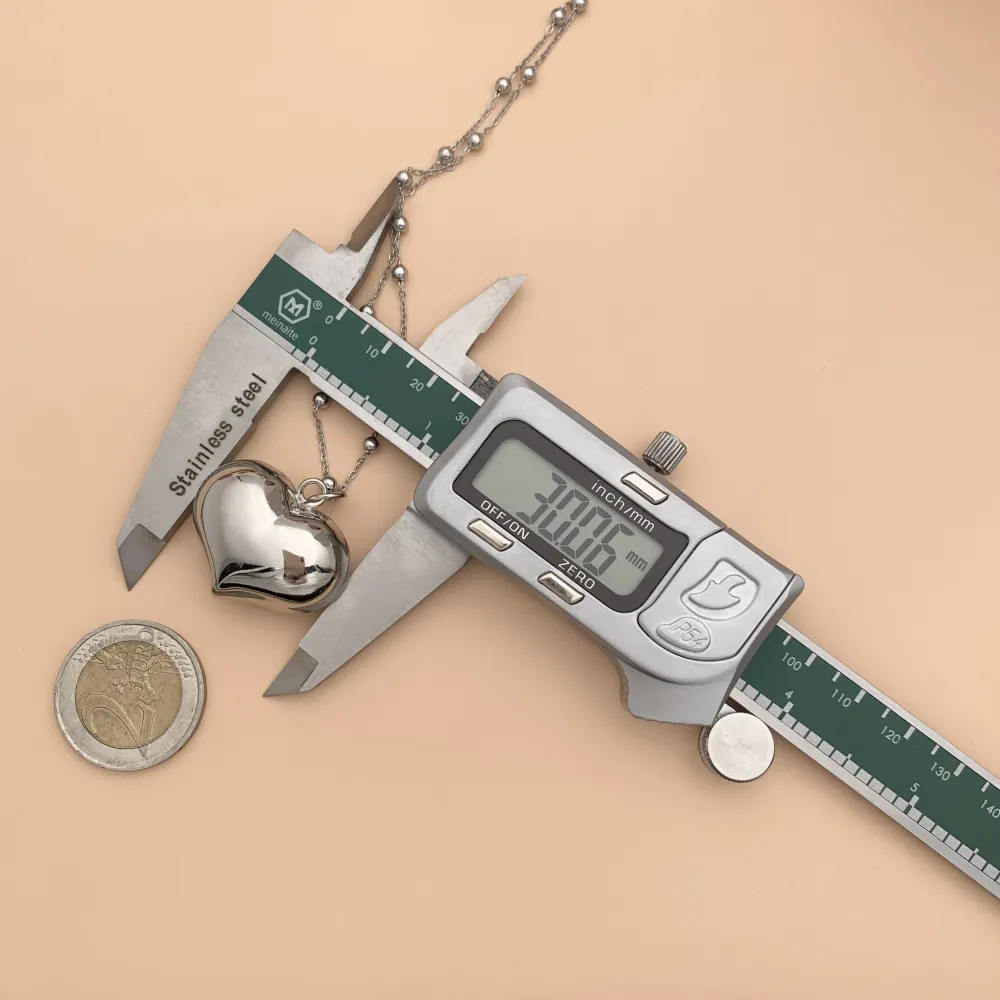 Chiama Angeli Cuore 30cm -Collana Lunga in Acciaio - CAL-413-1537