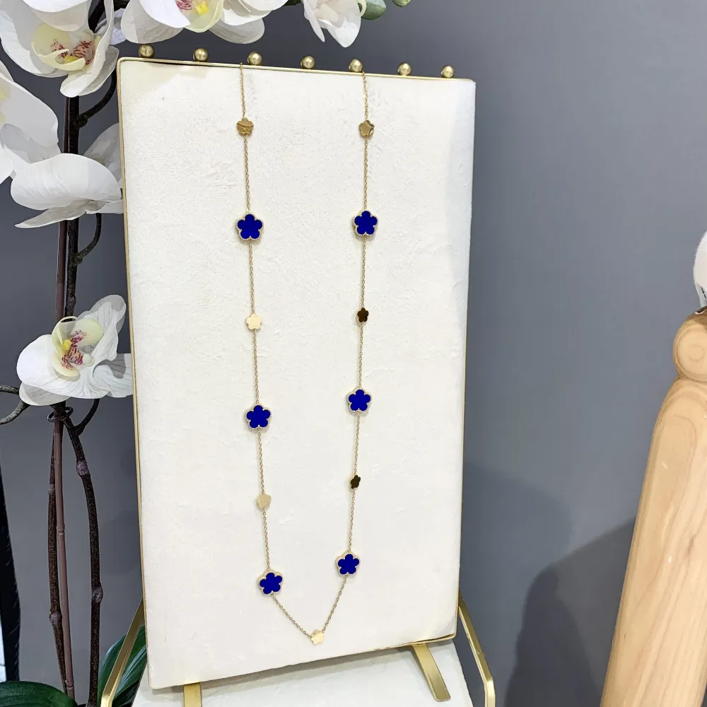 Fiore-Collana Lunga in Acciaio - CAL-413-2523 G