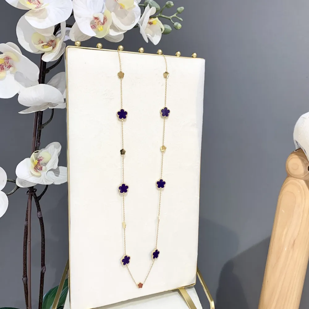 Fiore-Collana Lunga in Acciaio - CAL-413-2523 G