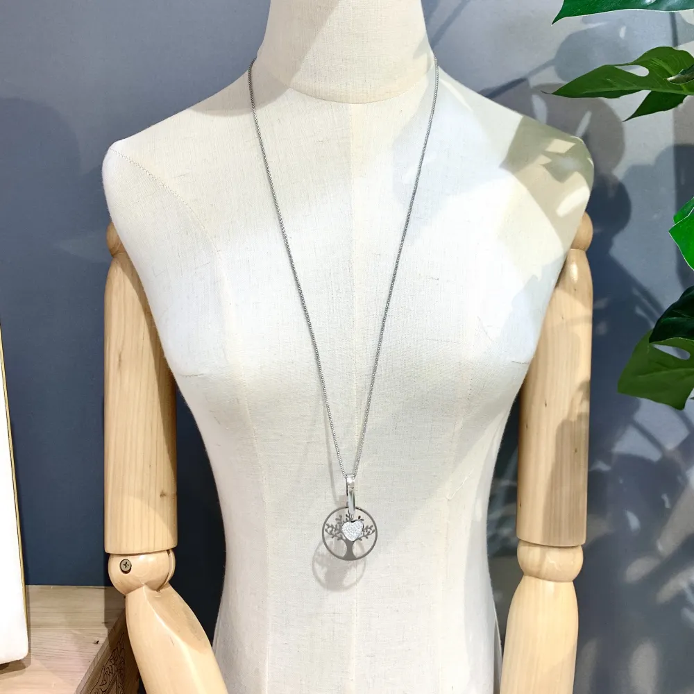 Albero della Vita-Collana Lunga in Acciaio - CAL-NS82