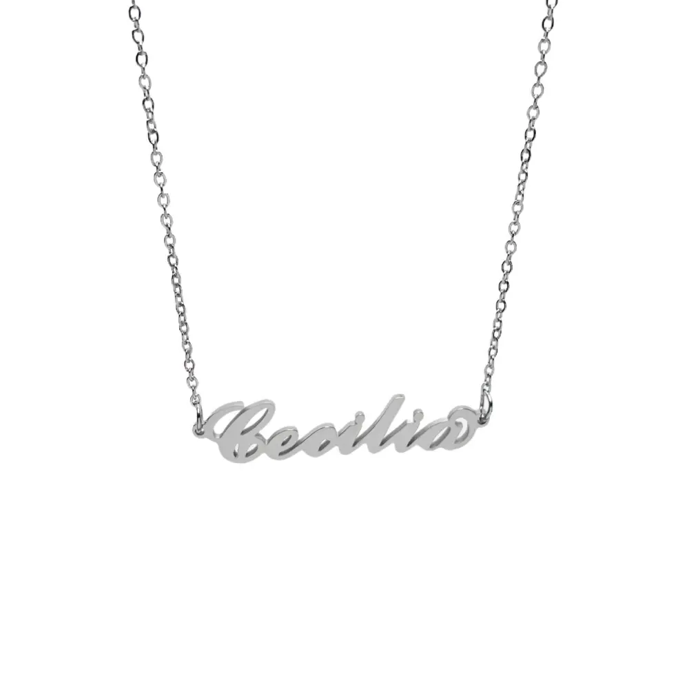 Collana con Nome - 180 Nomi in Acciaio - Collana con Nome - 180 Nomi in Acciaio