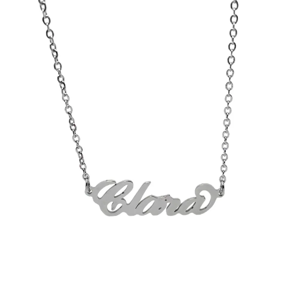 Collana con Nome - 180 Nomi in Acciaio - Collana con Nome - 180 Nomi in Acciaio