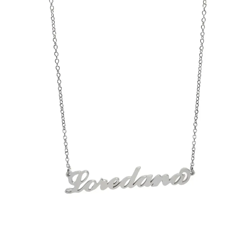 Collana con Nome - 180 Nomi in Acciaio - Collana con Nome - 180 Nomi in Acciaio