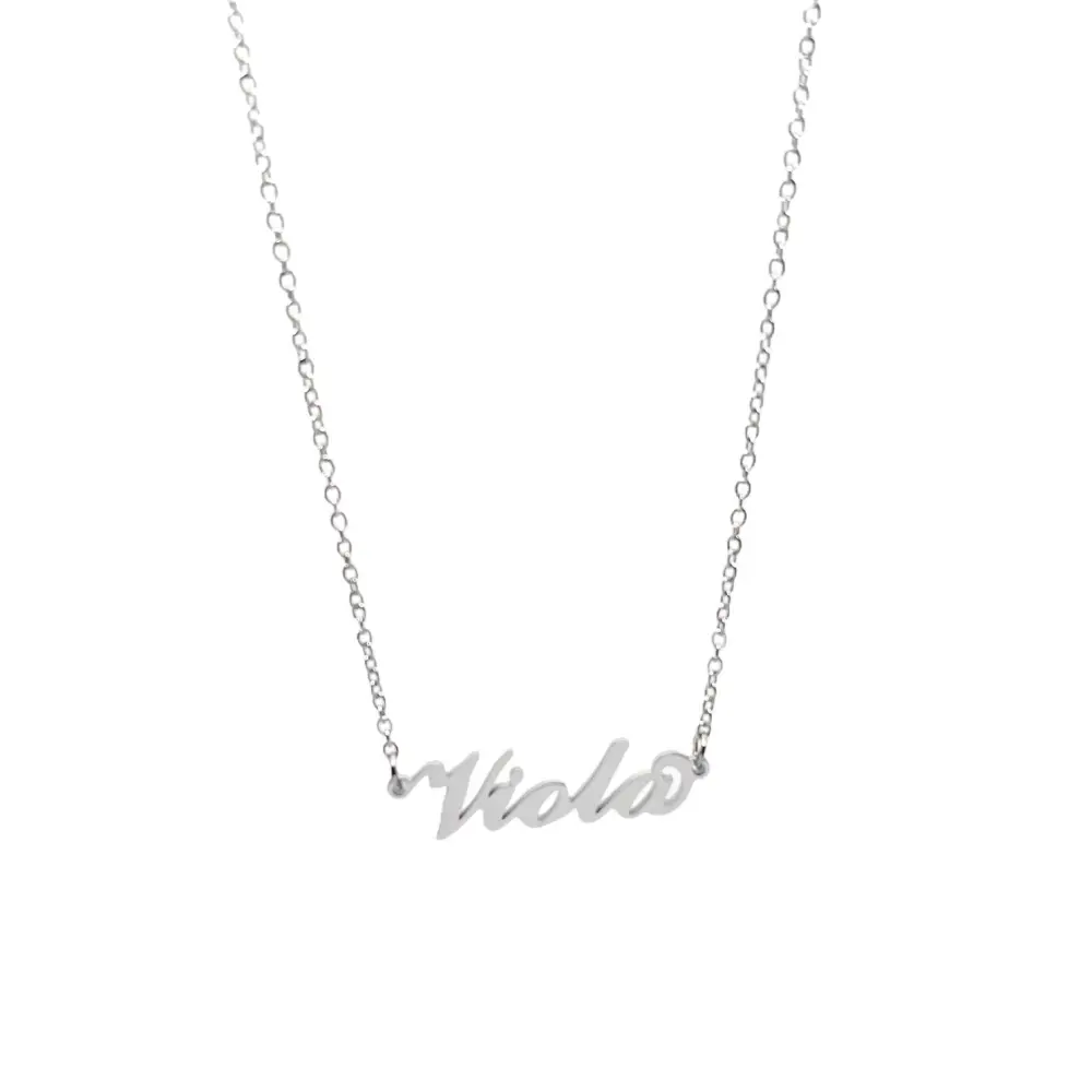 Collana con Nome - 180 Nomi in Acciaio - Collana con Nome - 180 Nomi in Acciaio