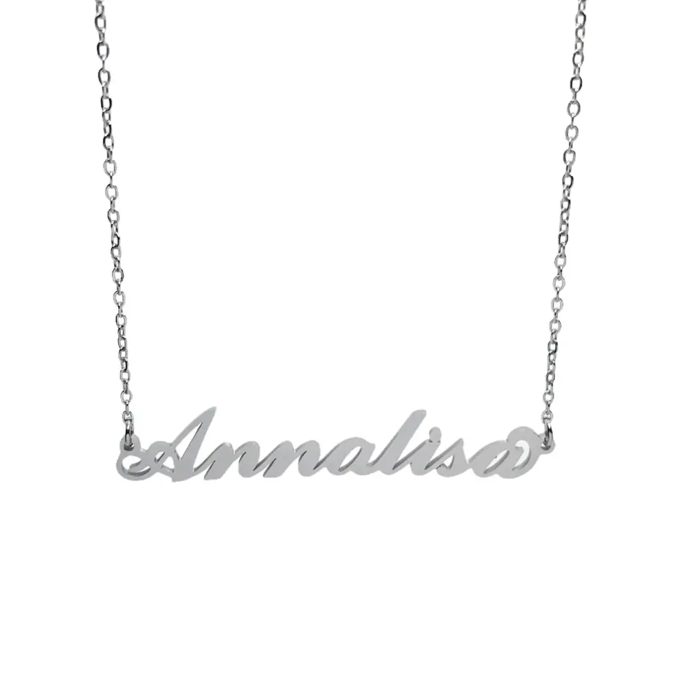 Collana con Nome - 180 Nomi in Acciaio - Collana con Nome - 180 Nomi in Acciaio