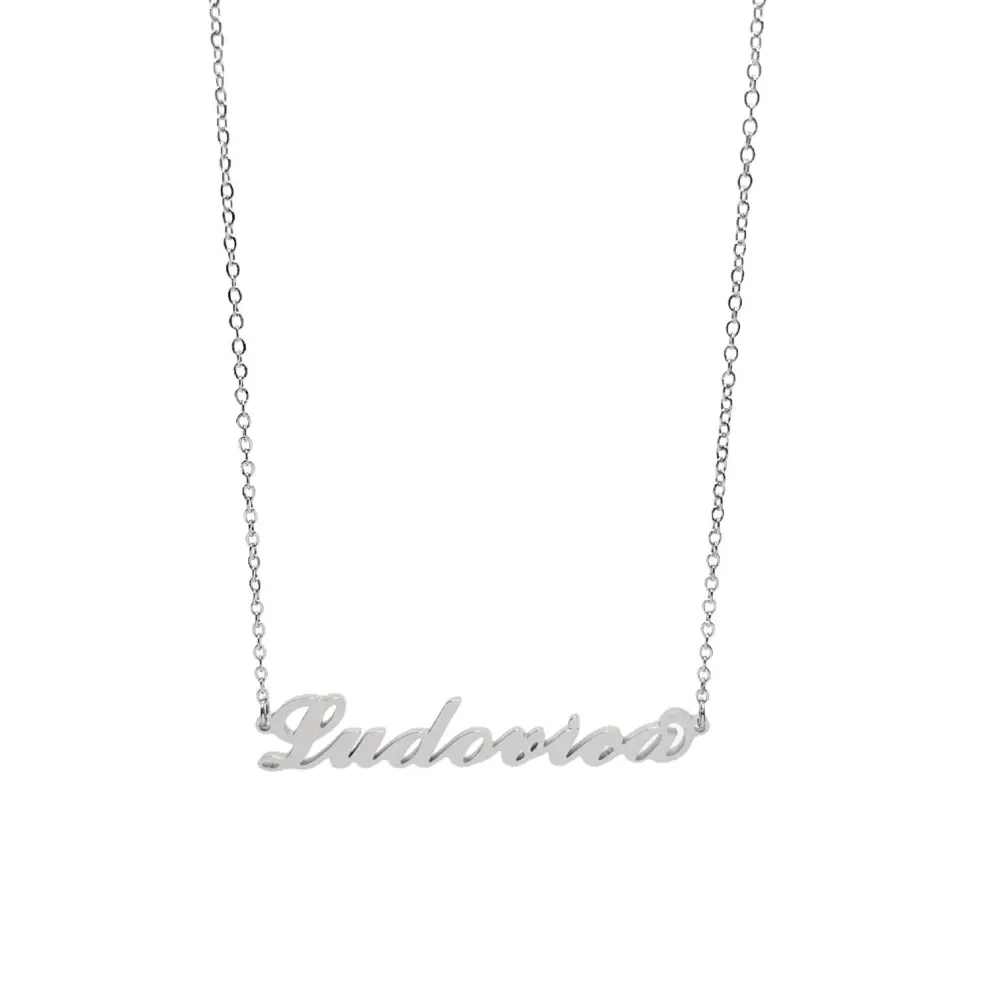 Collana con Nome - 180 Nomi in Acciaio - Collana con Nome - 180 Nomi in Acciaio