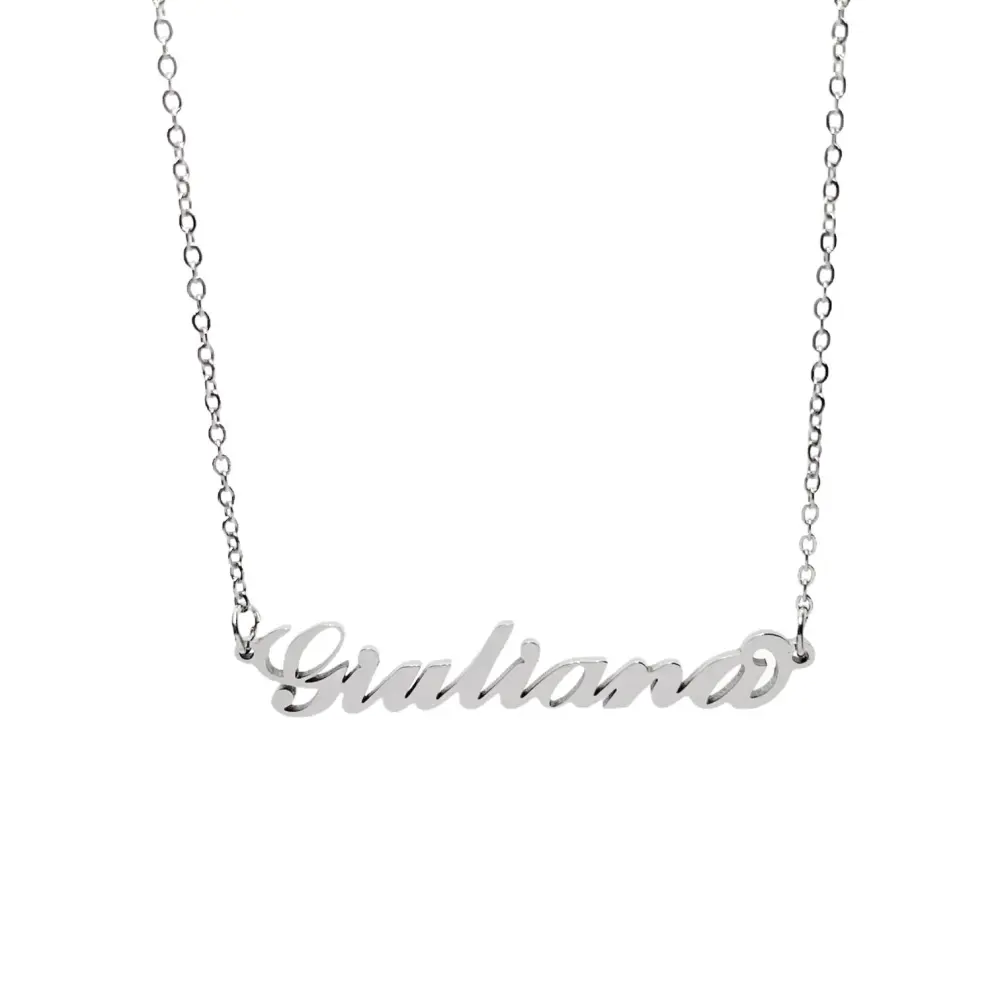 Collana con Nome - 180 Nomi in Acciaio - Collana con Nome - 180 Nomi in Acciaio