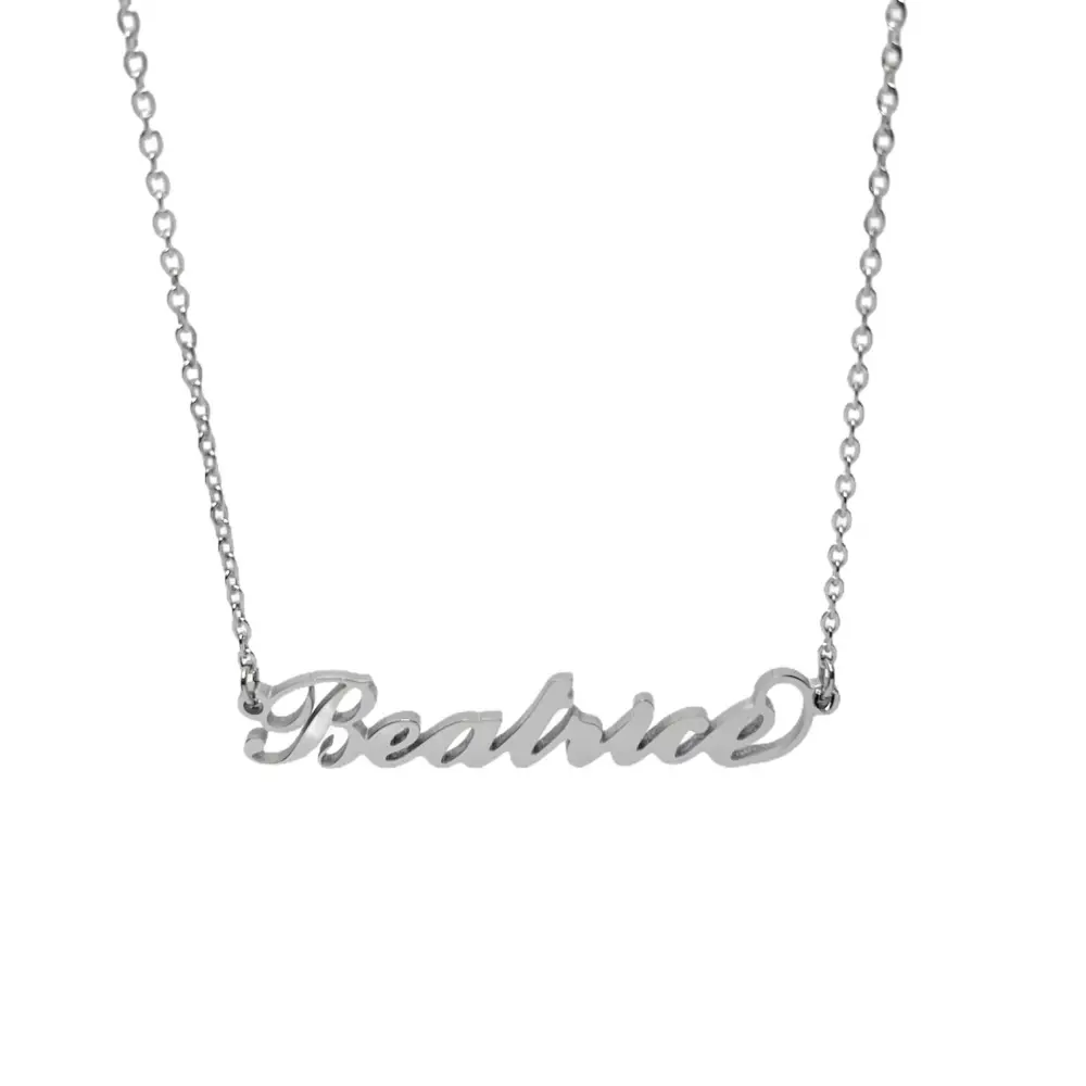 Collana con Nome - 180 Nomi in Acciaio - Collana con Nome - 180 Nomi in Acciaio