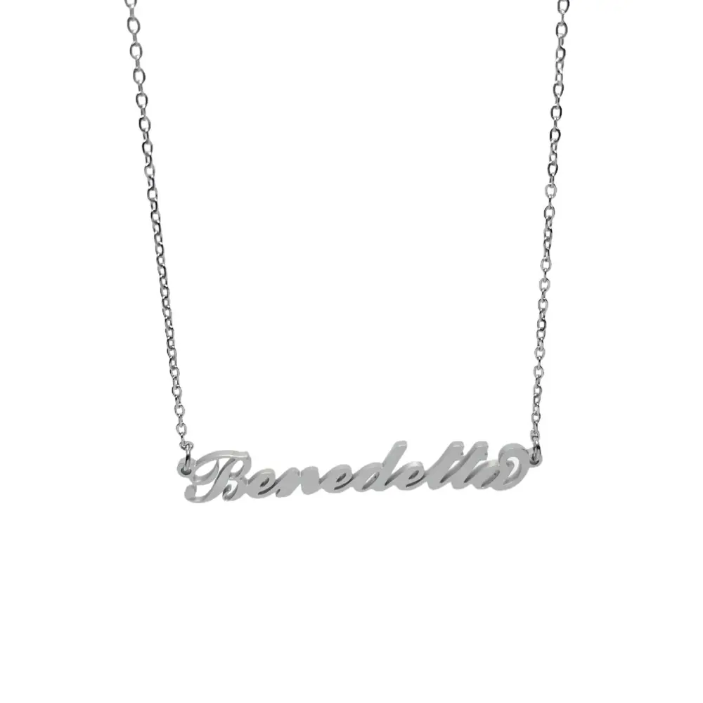 Collana con Nome - 180 Nomi in Acciaio - Collana con Nome - 180 Nomi in Acciaio