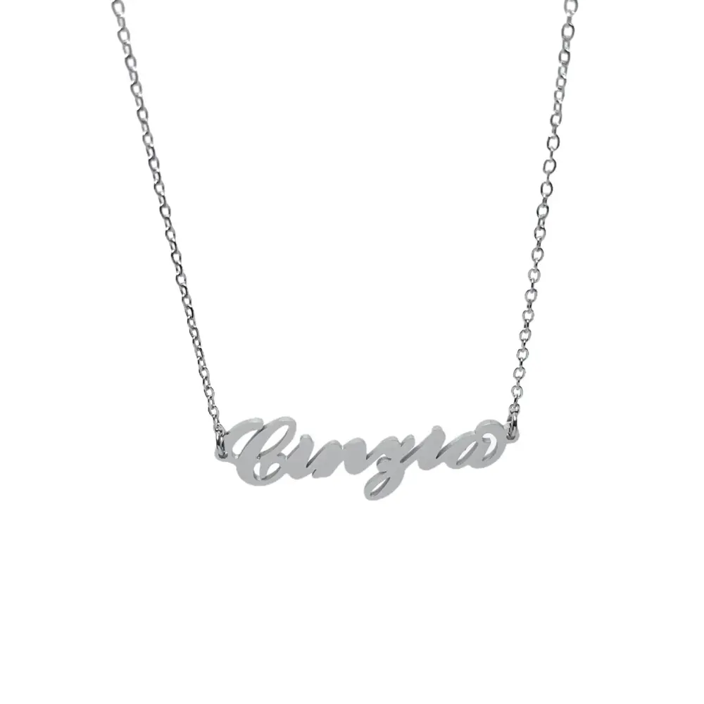 Collana con Nome - 180 Nomi in Acciaio - Collana con Nome - 180 Nomi in Acciaio