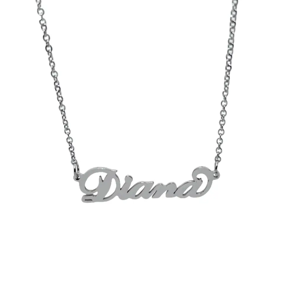 Collana con Nome - 180 Nomi in Acciaio - Collana con Nome - 180 Nomi in Acciaio