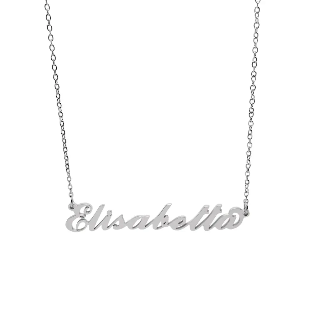 Collana con Nome - 180 Nomi in Acciaio - Collana con Nome - 180 Nomi in Acciaio