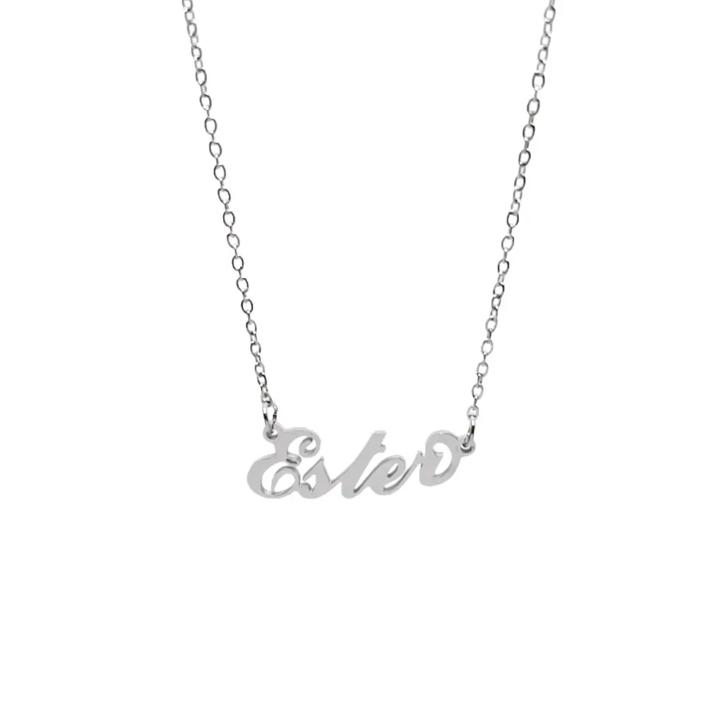 Collana con Nome - 180 Nomi in Acciaio - Collana con Nome - 180 Nomi in Acciaio