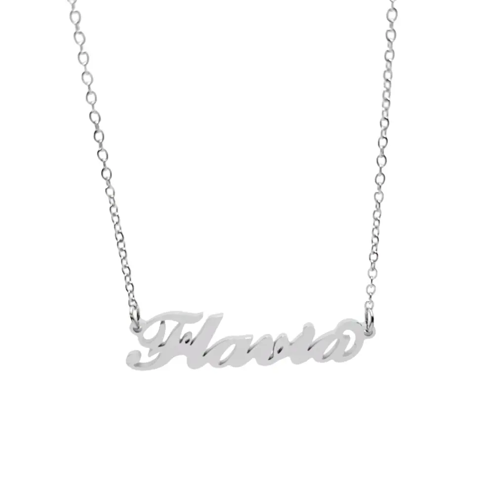 Collana con Nome - 180 Nomi in Acciaio - Collana con Nome - 180 Nomi in Acciaio