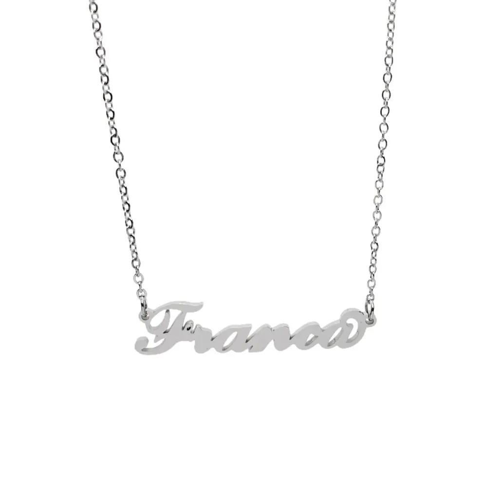 Collana con Nome - 180 Nomi in Acciaio - Collana con Nome - 180 Nomi in Acciaio