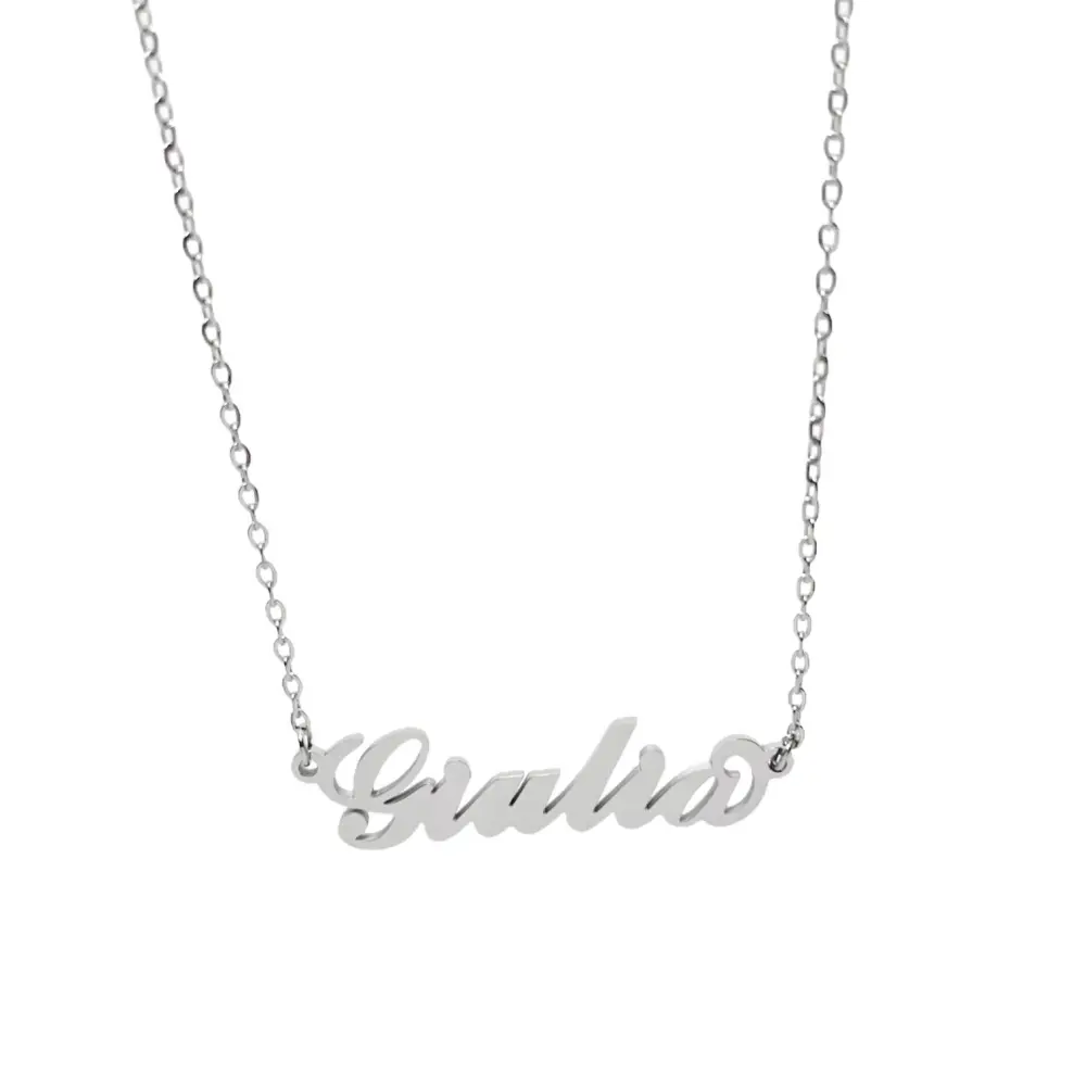 Collana con Nome - 180 Nomi in Acciaio - Collana con Nome - 180 Nomi in Acciaio