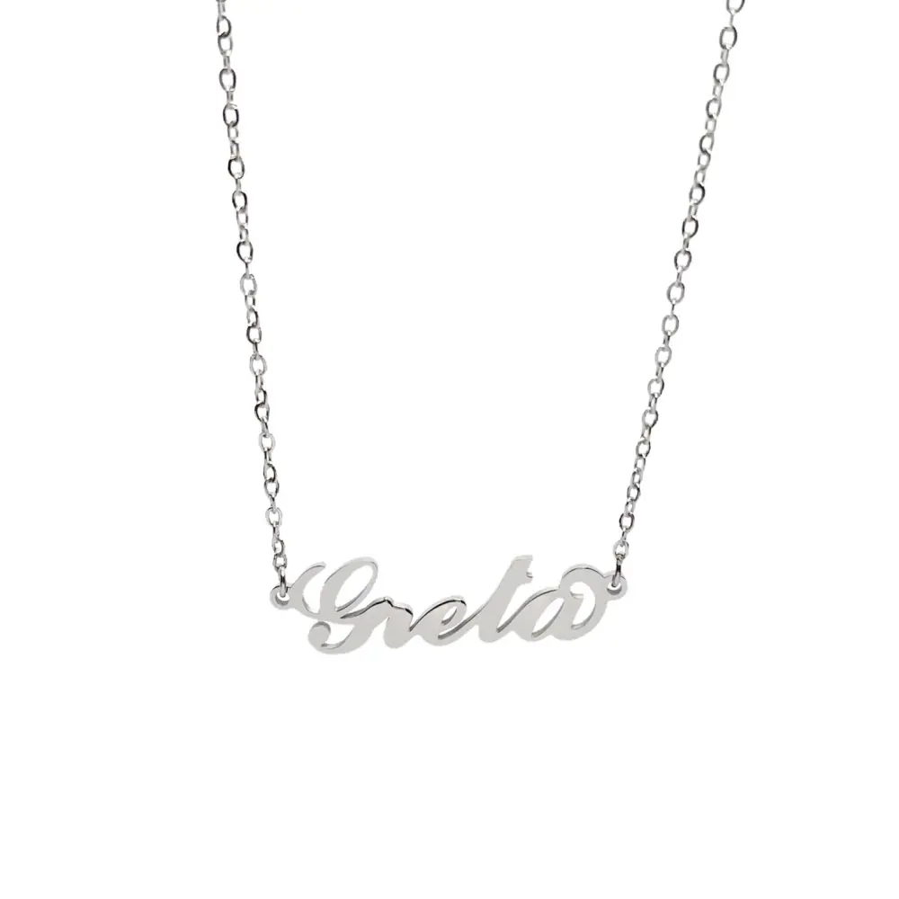 Collana con Nome - 180 Nomi in Acciaio - Collana con Nome - 180 Nomi in Acciaio