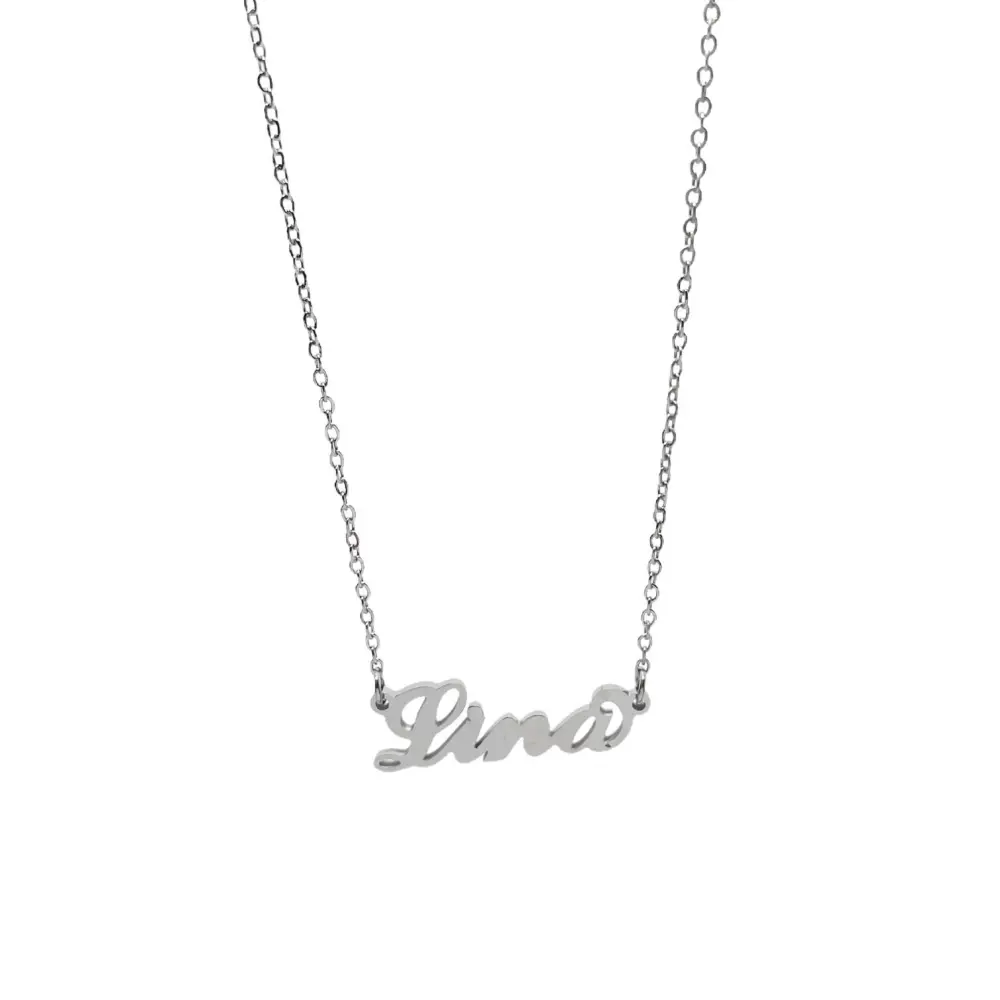 Collana con Nome - 180 Nomi in Acciaio - Collana con Nome - 180 Nomi in Acciaio