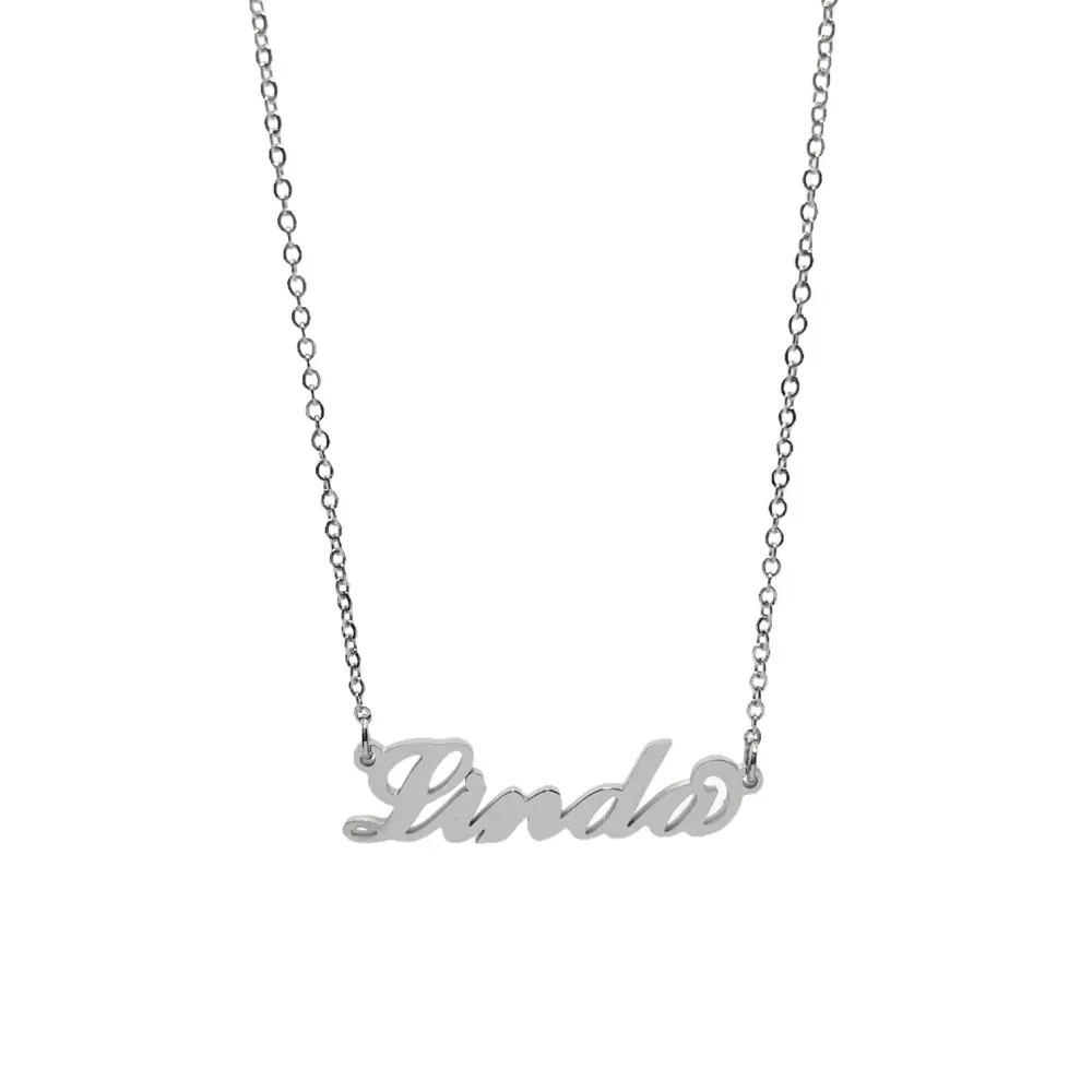 Collana con Nome - 180 Nomi in Acciaio - Collana con Nome - 180 Nomi in Acciaio