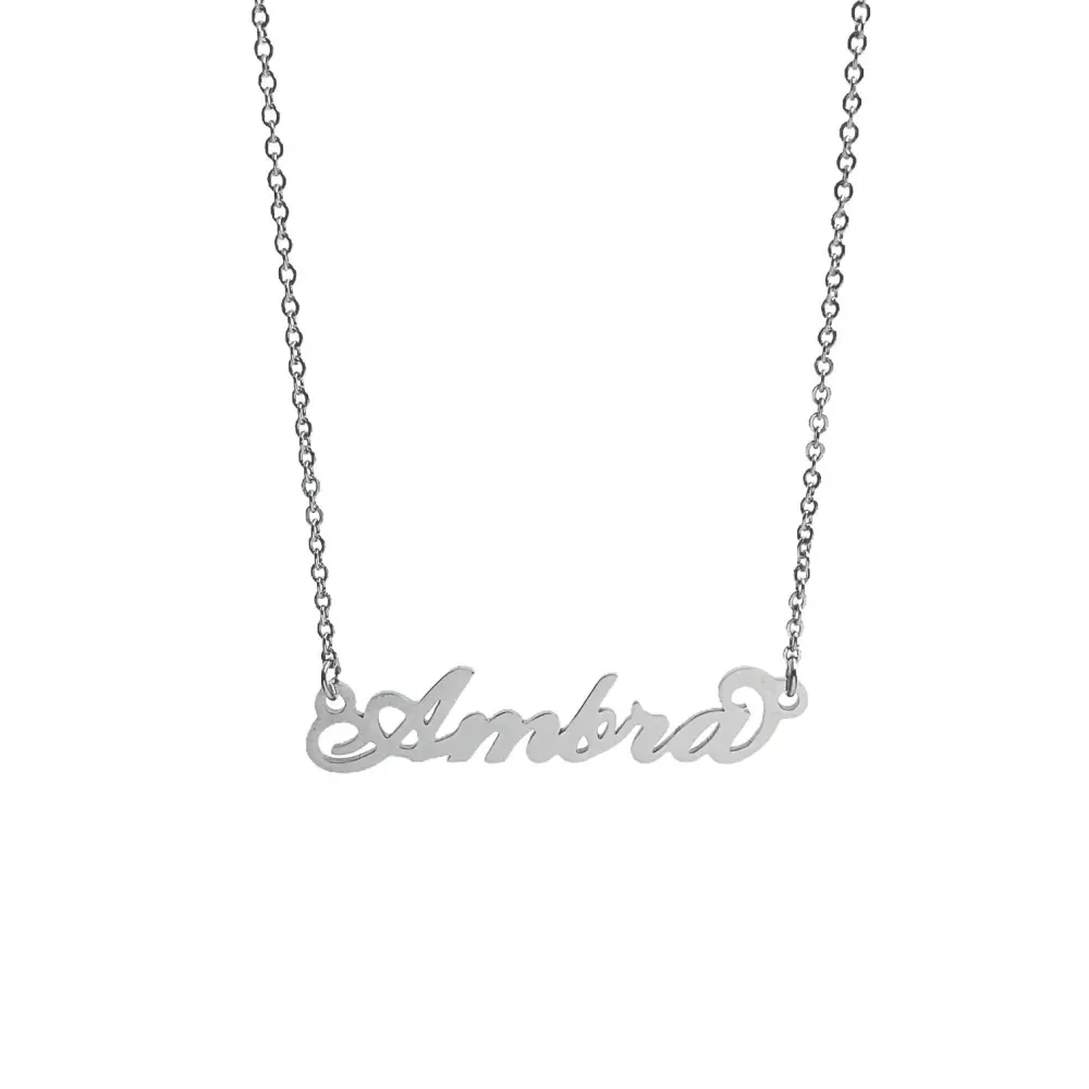 Collana con Nome - 180 Nomi in Acciaio - Collana con Nome - 180 Nomi in Acciaio