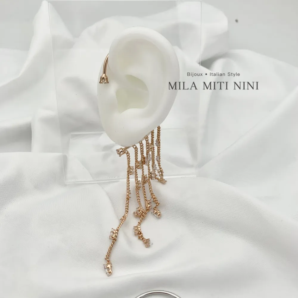 Napine Strass-Earcuff con Zirconia - EAK-109-54