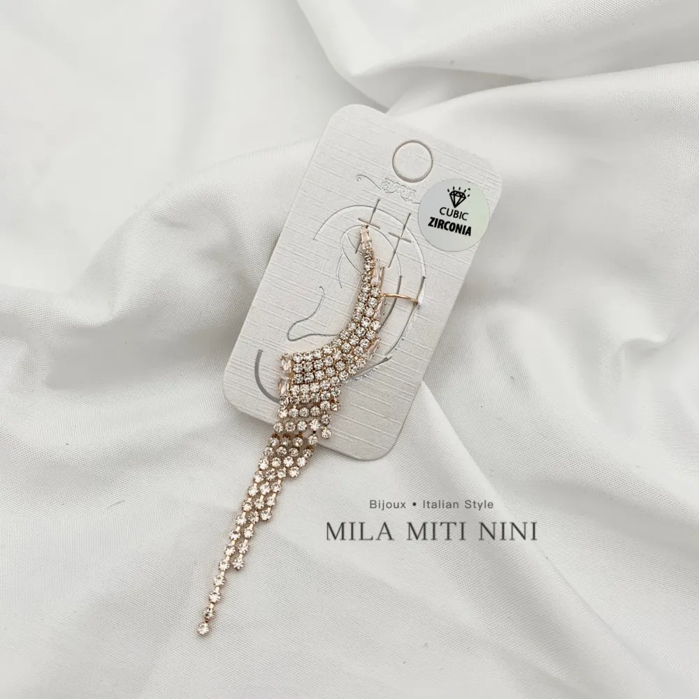 Strass-Earcuff con Zirconia - EAK-159-20458