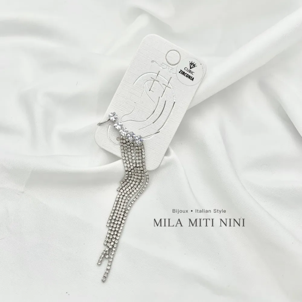 Strass-Earcuff con Zirconia - EAK-159-22008