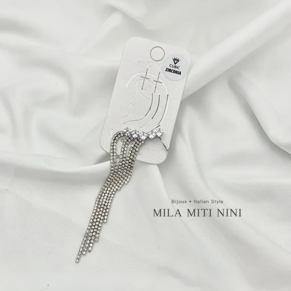 Strass-Earcuff con Zirconia - EAK-159-22008