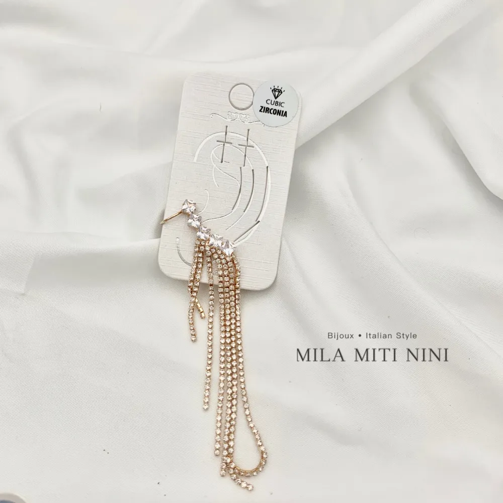 Strass-Earcuff con Zirconia - EAK-159-22008