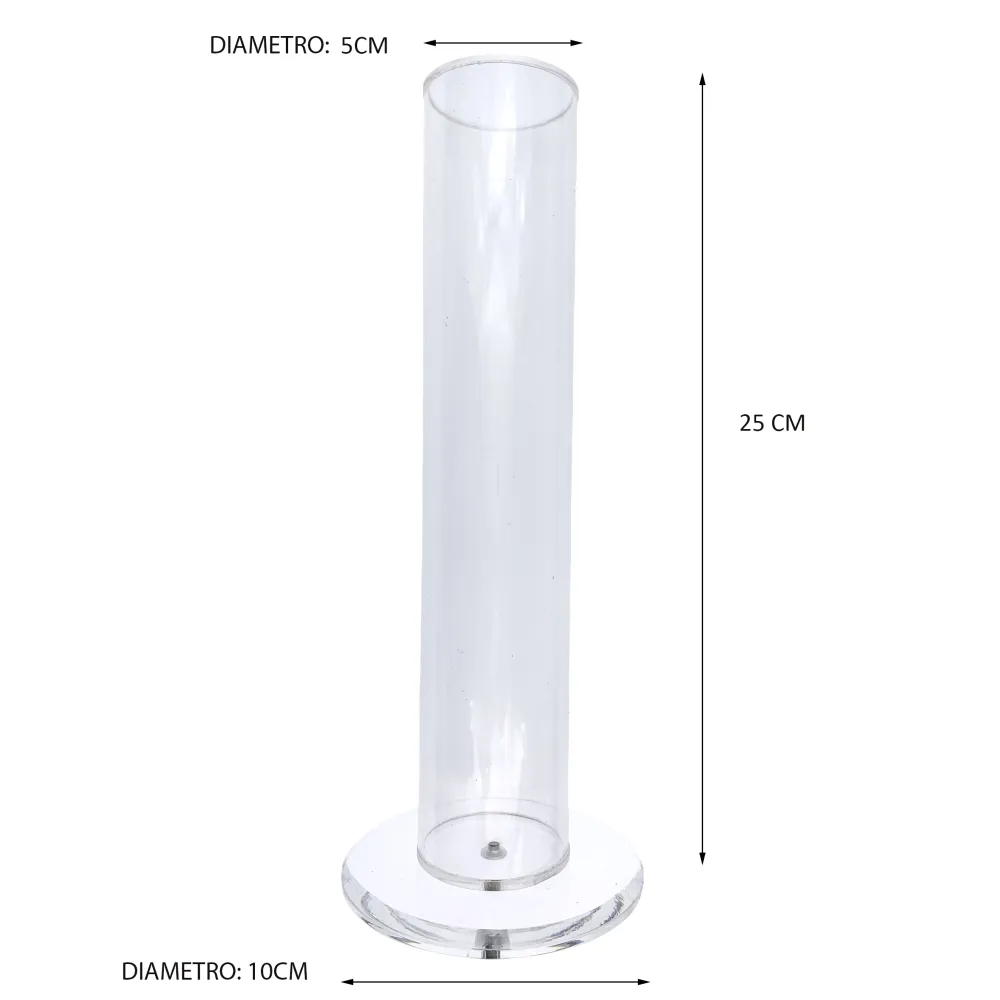 ESP1414- Tubo Alto 25cm - Espositore Porta Bracciali - ESP1414- Tubo Trasparente Alto 25cm - Espositore