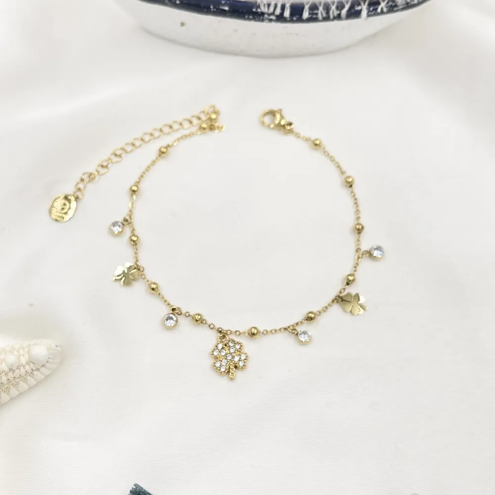 Quadrifoglio-Cavigliera in Acciaio - KAV-103-AA4662B