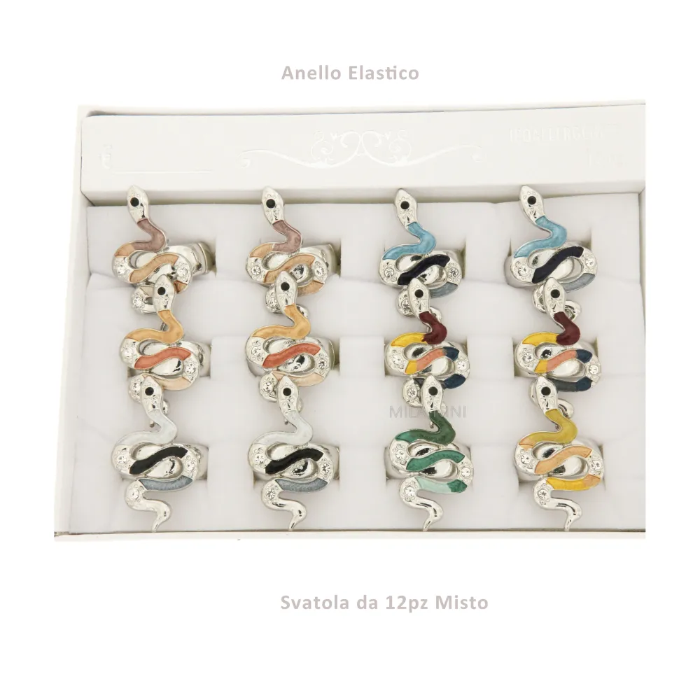 LAME Serpente Scatola 12Pz  - Anello Elastico Smaltato 1285 - LAME Serpente Scatola 12Pz  - Anello Elastico Smaltato 1285