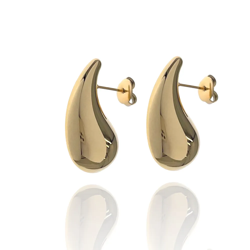 Goccia Media-Orecchini in Acciaio - OAP-103-AA3073E M 31mm