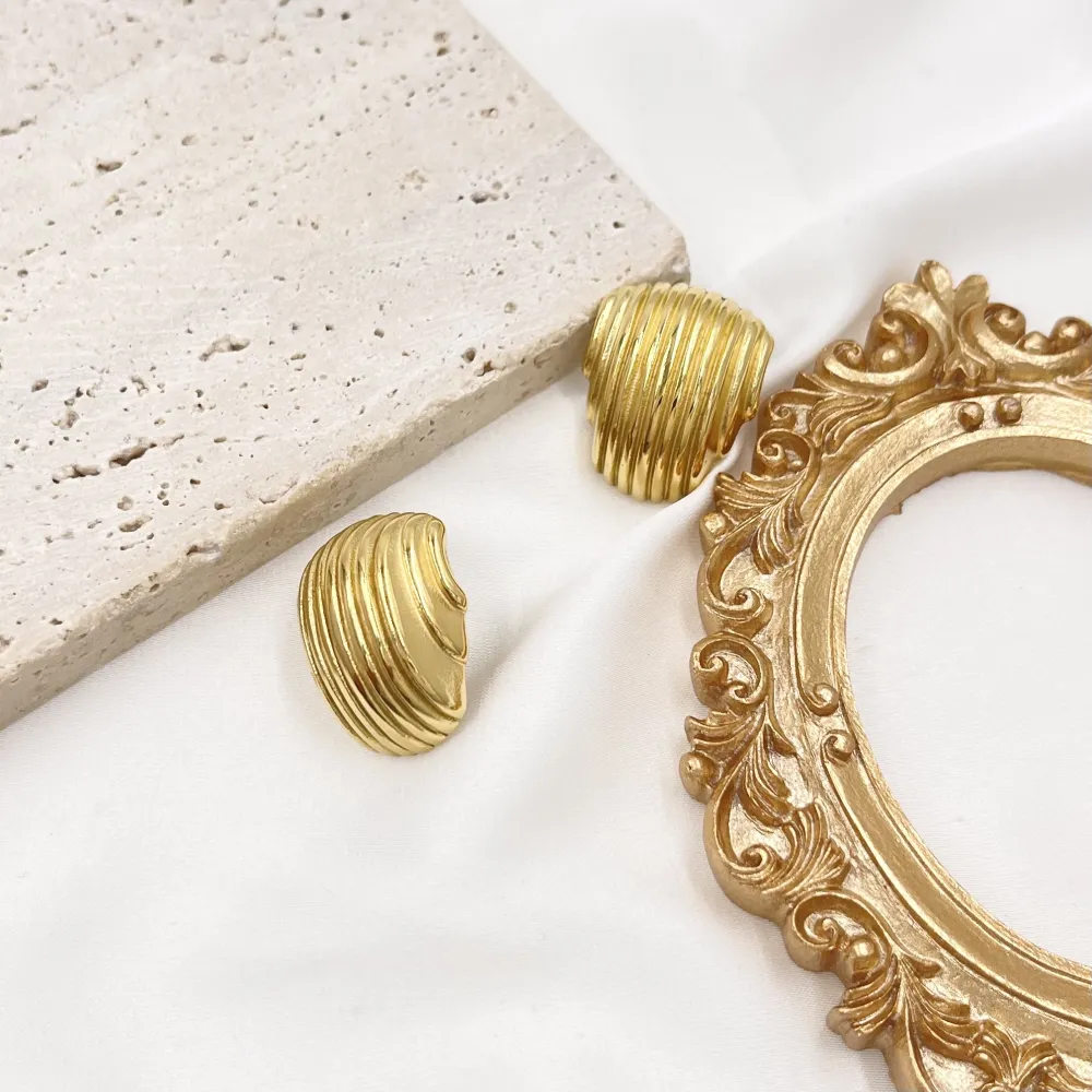 Conchiglia-Orecchini in Acciaio - OAP-103-AA3892E